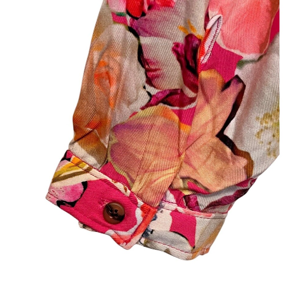 Anthropologie MAEVE The Paz Multi Mixed Print Button Up Shirt Floral Nautical XS - Picture 5 of 11